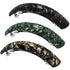 Large Hair Barrettes for Women - 3Pcs French Barrette Hair Clips for Fine Thick Hair (Black, Brown, Green)