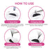 Lash Extension Supplies Glue Rings for Eyelash Extensions, 100PCS Lash Glue Rings, Eyelash Glue Holder