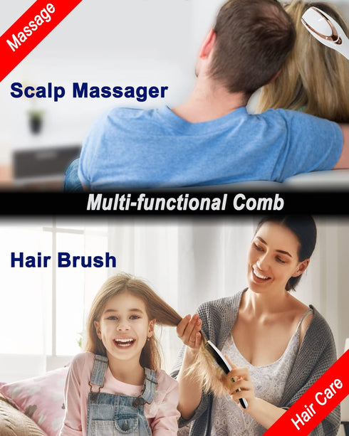 Winyoung Scalp Massager, Electric Scalp Massage Brush, Hair Massage Brush, Electric Head Scratcher, Massage Comb