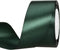 ATRBB 25 Yards 2 Inches Satin Ribbon, Green Black for Wedding, Handmade Bows, Gift Wrapping