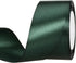 ATRBB 25 Yards 2 Inches Satin Ribbon, Green Black for Wedding, Handmade Bows, Gift Wrapping