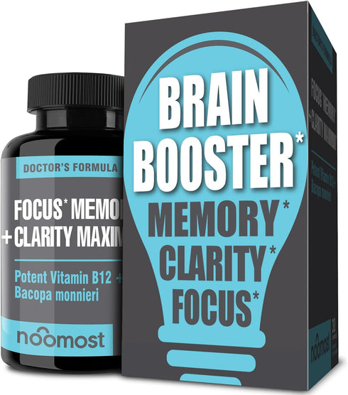 Brain Supplement for Focus, Memory, Clarity, Energy, Caffeine Brain Booster for Brain Fog & Support - Pack 1