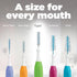GUM Proxabrush Go-Betweens - Tight Interdental Brushes, Soft Bristled Dental Picks for Plaque Removal, 10ct (6pk)