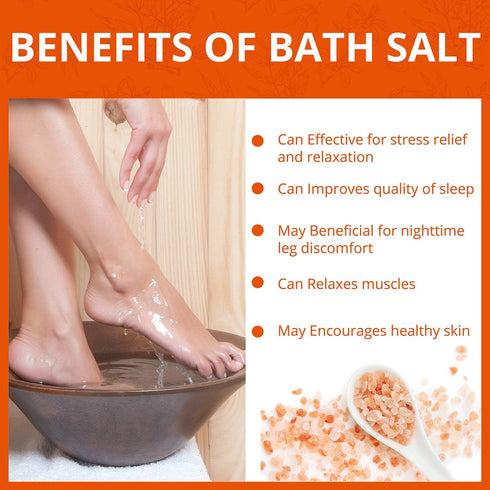 Natural Solution Pink Salt Body Soak with Lavender Oil,Organic Joint & Muscle Relief Soak - 3 lbs