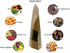 100pcs Kraft Paper Stand Up Pouches, Ziplock Food Storage Bags with Matte Window, Reusable, Heat-Sealable