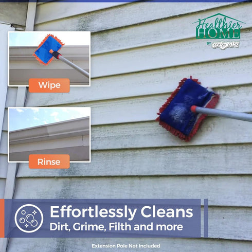 Chomp! Microfiber Gutter Cleaner Tool - Ultimate Gutter Cleaning Smop for All Types of Rain Gutters