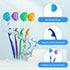 4-Pack Orthodontic Dental Care Kit, Includes Soft Bristle Toothbrushes and Braces-Friendly Flosser