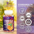 Omega 3 6 9 Vegan Gummies - Triple Strength Supplement for Heart and Brain Support, Non-GMO, Orange Flavor - 120 Gummies
