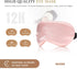 Sleep Mask Silk Eye Mask for Sleeping, Super Soft Blackout Eye Covers, Adjustable Straps, Travel Eye Mask, 3 Pack