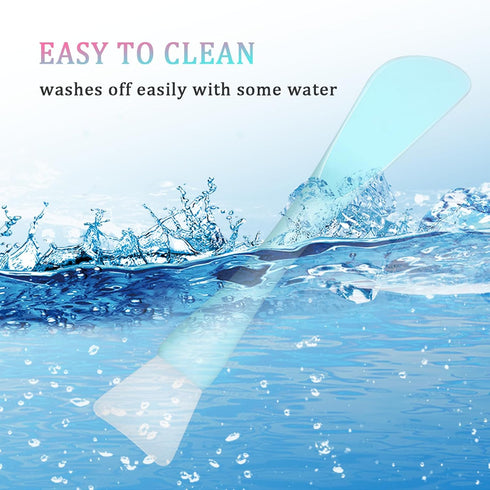 Silicone Facial Mask Applicator, 4 Pcs Reusable Double-End Brush for Clay, Cream, and Gel Masks