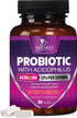 Probiotics, 60 Billion CFU per Serving, with Prebiotics for Digestive & Immune Health Support, 60 Capsules