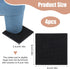 Matwsec 2 4 mm Pairs Shoe Heel Repair Rubber Pads, Cuttable Square Boot Heel Replacement, Anti-Slip Shoe Heel Repair