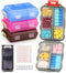 WLU 4 Pack Travel Pill Organizer Small Pill Case Pocket Pill Box Portable
