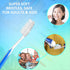 Disposable Toothbrushes, Individually Wrapped, Medium Soft Bristle, Travel Toothbrush Set, 4 Colors, 200 Pieces