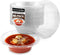 40 Pack 12 oz Elegant Clear Plastic Bowls, Disposable Small Bowls for Parties, Thick and Sturdy