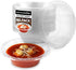 40 Pack 12 oz Elegant Clear Plastic Bowls, Disposable Small Bowls for Parties, Thick and Sturdy
