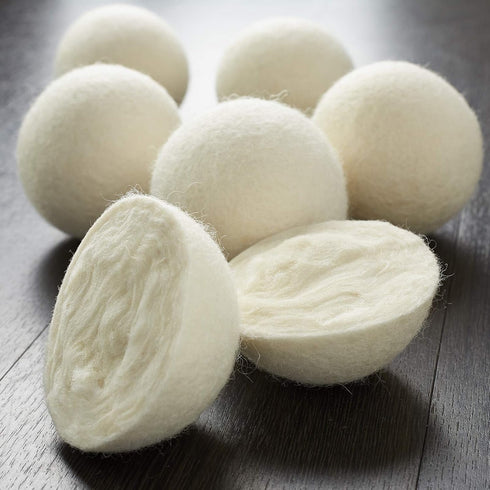 Casafield Wool Dryer Balls Set of 6, Extra Large Organic Handmade 100% New Zealand Wool Laundry Fabric Softener