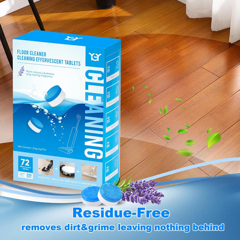 Floor Cleaning Tablets for Tineco Cleaning Solution, 72 Pack, Easy and Safe to Use