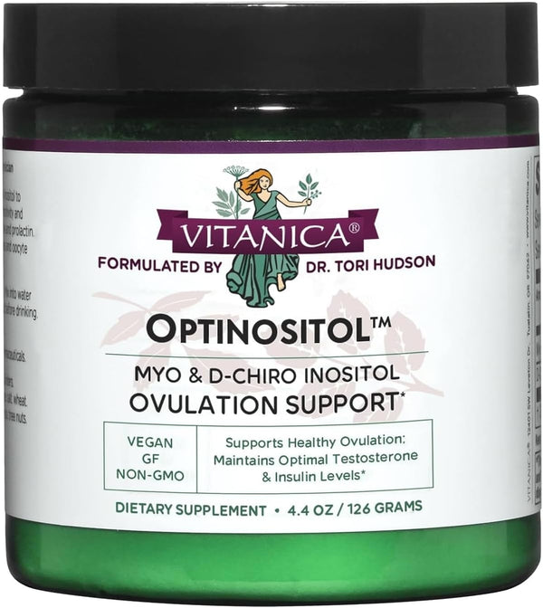 Vitanica Optinositol, Myo-Inositol & D-Chiro Inositol Powder, 4100 mg, 30 Day Supply, Fertility Support