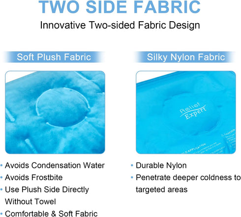 Relief Expert Ice Pack Wrap for Knee Injuries, Reusable Gel Cold Pack for Post-Surgery Recovery