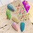Mix Color Size 2400pcs Mermaid Rhinestones Flat Back Glass Iridescent Nail Stone Gems with 2000pcs Caviar Beads