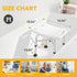 Shower(500lb), 5 3-Minute Hiqufet Shower Chair for Inside Height Adjustable Shower Stool, Shower Seats for Adults