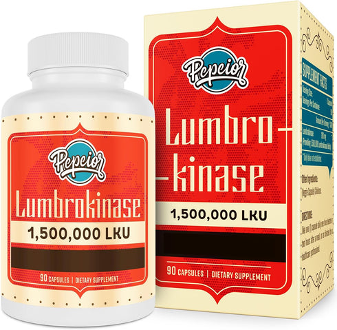 Lumbrokinase 200mg (Max Activity 1,500,000 LKU) - Lumbrokinase Enzymes Supplement, More Effective Than Nattokinase - 90