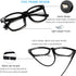 Henotin 4-Pack Blue Light Blocking Reading Glasses, Spring Hinge Computer Readers, Anti UV Ray Square Eyeglasses