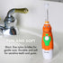 Brilliant Oral Care Kids Sonic Toothbrush Replacement Heads, Orange, 2 Pack, for Ages 5+