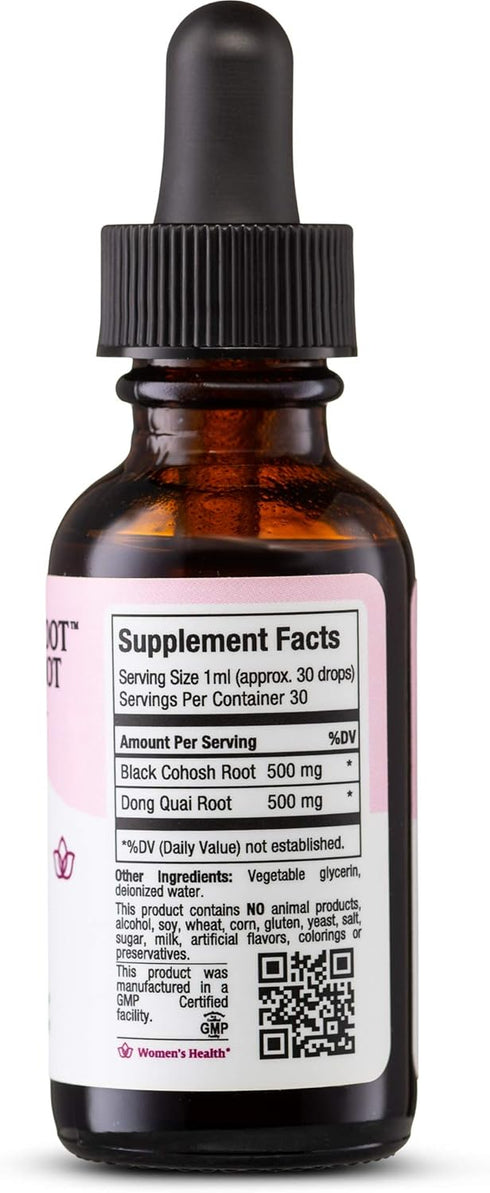 Maxi Health Black Cohosh Root and Dong Quai Root Extract, Women's Formula, 1 Fl Oz Bottle, Kosher