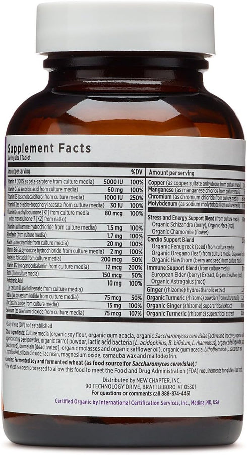 New Chapter Every Man's One Daily Multivitamin, 24 Count, Fermented with Probiotics, Selenium, B Vitamins, D3, Organic