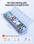 Vaydeer Metal Travel Pill Organizer Compact Weekly Pill Box for Daily Medication Portable Small Pill Case for Vitamins