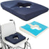 Gel Wheelchair Seat Cushion with Memory Foam, Cooling Support Cushion for Long