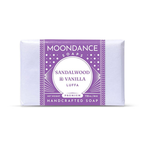 Sandalwood Vanilla Soap, Handmade for Softer Skin, 4 oz, with Cocoa Butter and Essential Oils
