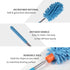 Microfiber Duster for Cleaning: Telescoping Extension Pole Mini Dusters for Car, Window, and Office