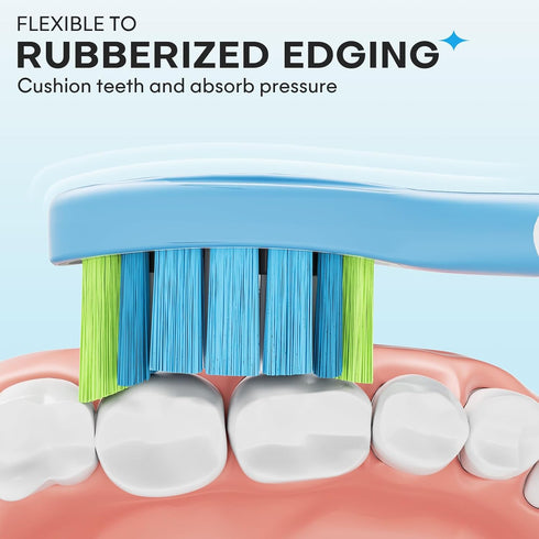 Toothbrush Replacement Heads for Philips Sonicare, 6 White and 6 Black