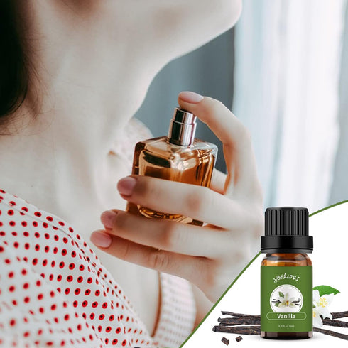 Set 100% 2pcs 10ml yethious Vanilla Essential Oil for Diffuser Organic Vanilla Lavender Essential Oil Lavender Oil Pure