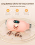 Fast Heating Pad for Period Cramps, Portable Cordless Menstrual Heating Pad with 6 Heat Levels and 6 Massage Modes,