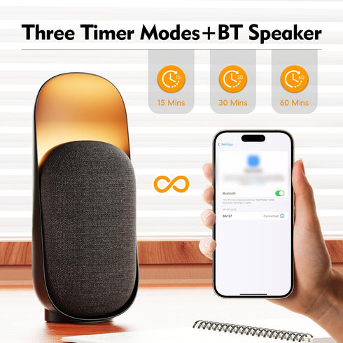 Speaker,6 Sound Machine Night Light White Noise Machine with BT Soothing Sounds,White Noise Sound Machine