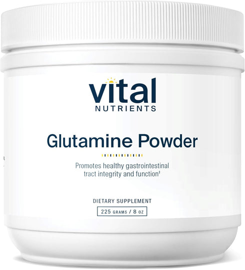 Vital Nutrients L-Glutamine Powder | 225g | Healthy Gastrointestinal Function, Non-GMO, Gluten & Dairy Free
