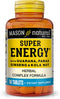 MASON NATURAL Super Energy | 60 Tablets | Herbal Complex with Guarana, Panax Ginseng & Kola Nut for Optimal Performance