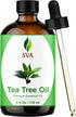 SVA Tea Tree Essential Oil 4 Fl Oz, 100% Natural for Diffuser, Hair Care, Skin Care, Aromatherapy