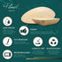 25 Disposable Palm Leaf Cutlery, Eco-Friendly Wooden Soup Spoons for Food, Party, Buffet (5 Inch)