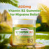 Vitamin B2 Gummies with Magnesium, Riboflavin 400mg for Migraine Relief & Headache Relief, Vegan - 60 Chewable