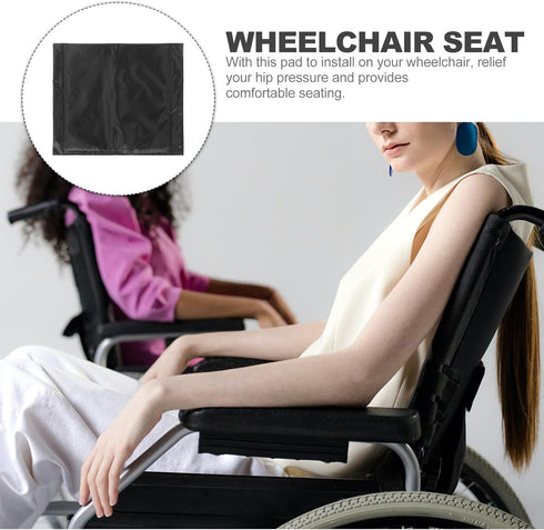 Healvian Wheelchair Accessories - Padded Wheelchair Seat Cushion, Replacement Seat Cover, Oxford Cloth Chair Cushion