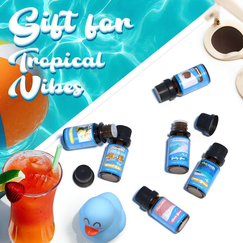 SALKING Surf & Sand Fragrance Oils - Premium Essential Oil for Diffuser, Scented Oil Gift Set for Soap Candle Making