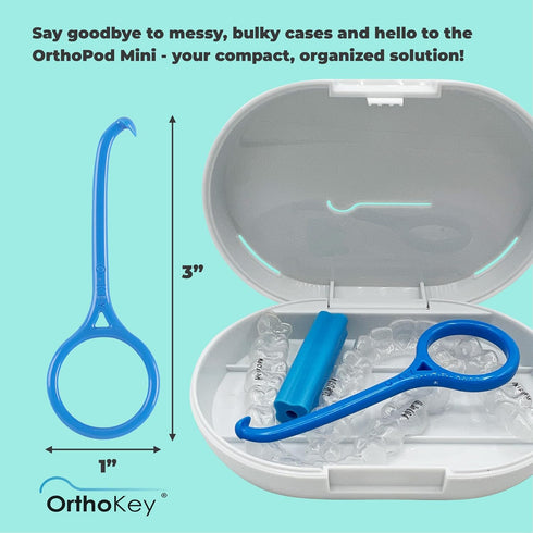 Clear Aligner Removal Tool - Expert Grabber Remover for Invisible Removable Braces & Retainers - Innovative Dental Accessory for Effortless Alignment Care - Blue, 3-Pack