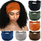 Olbye 6 Pack Wide Headbands for Women - Knotted Turban Elastic Non Slip Hairbands Yoga Workout