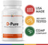Stop Aging Now D-Pure Formula 125 MCG, Premium Vitamin D3 5000 IU with Safflower Oil, 90 Softgels