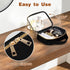 Wedama TSA Approved Toiletry Bag, 4 Pack Clear Makeup Bags with Handles, Quart Size PVC Cosmetic Bags for Travel